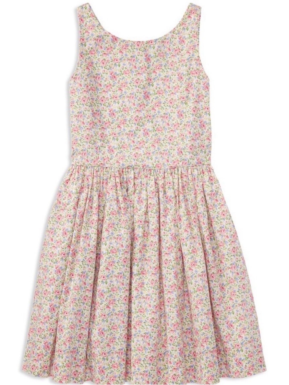 Polo Ralph Lauren Girl's Cotton Poplin Floral Dress.